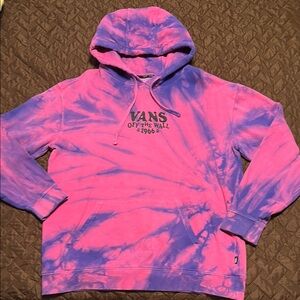 Vans Pink and Purple Tie-Dye Hoodie